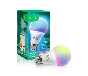 Nous P3 / Chytrá žárovka / E27 / 810 lm / RGB / WiFi