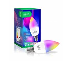 Nous P4 / Chytrá žárovka / E14 / 380 lm / RGB / WiFi