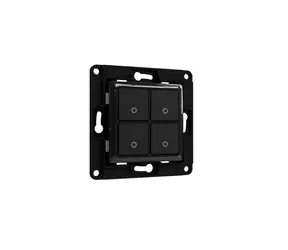 Shelly Wall Switch 4 - nástěnný vypínač černá / bez rámečku