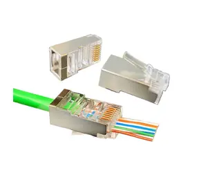 W-star Konektor FTP RJ45EZ Cat5e 100ks pozlacený 5SLD pass through