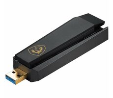 MSI WiFi USB adaptér AXE5400 / WiFi 6E / až 2402 Mb/s / Beamforming / WPA3