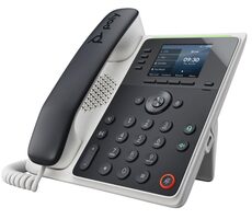 Poly Edge E220 černá / IP Telefon / 16 linek / 2.8" displej / BT / USB-C / 2x RJ-45 / PoE 