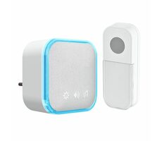 Solight 1L76 bezdrátový zvonek bílá / dosah 180m / do zásuvky / learning code