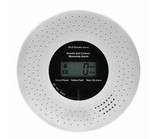 Solight 1D39A detektor kouře a oxidu uhelnatého / LCD displej / 2x AA baterie