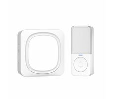 Solight 1L79 bezdrátový zvonek a noční světélko bílá / do zásuvky / 150m dosah / learning code