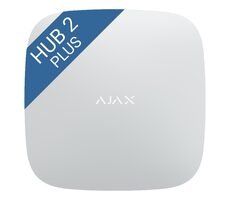 AJAX Hub 2 Plus (8EU/ECG) ASP white (38245) / Pokročilý centrální ovládací panel / 2x SIM LTE + Ethernet + Wi-Fi 