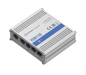 Teltonika TSW110 / průmyslový Switch / 5-Port / 1000 Mbps / 1 port pasivní PoE