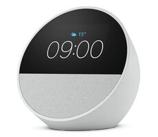 Amazon Echo Spot 2024 bílá / Chytrý budík s úmělou inteligencí Alexa / Wi-Fi / BT / Jack