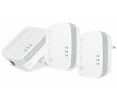 STRONG Powerline 600 TRI MINI / Sada Powerline adaptérů / 600Mbps / 1x LAN / 3ks