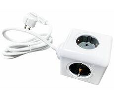 Technaxx TX-195 Powercube / Rozbočovač / 4x zásuvka / 2xUSB / 140 cm
