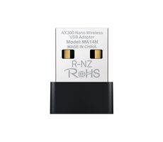 Mercusys MA14N Wi-Fi 6 USB-A Nano adaptér / AX300 / 2.4GHz @ 287 Mbps / USB-A 2.0