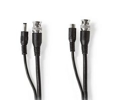 Nedis CCTV bezpečnostní kabel černá / BNC / DC / 20.0 m / Kulatý / PVC / Dárkový Box