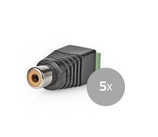 Nedis CCTV Security Connector černo-zelená / 2cestná svorkovnice / DIN Zásuvka / Zásuvka