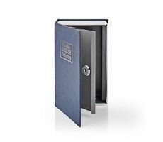 Nedis Trezor modro-stříbrná / Book Safe / Zámek / Vnitřní / Malý / Vnitřní objem: 0.86 l / 2x klíč