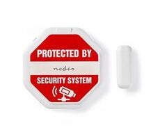 Nedis ALRMD20WT bílá / Alarm okna a dveří / Magnetic sensor / 2x CR2032 / 85 dB 