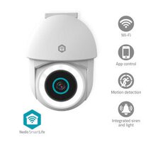 Nedis WIFICO22CWT / Chytrá venkovní kamera / Wi-Fi / SmartLife / 3MP Full HD 1296p / IP65 / microSD