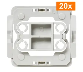 Homematic IP Adaptér Berker B1 (20ks) / pro rámečky a kryty Berker Arsys & K1