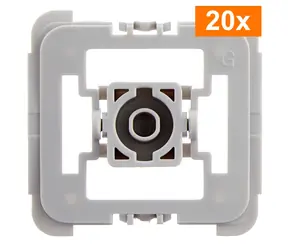 Homematic IP Adaptér Gira 55 (20ks) / pro rámečky a kryty Gira řady System 55/Standard 55/E2/Event/Espirit