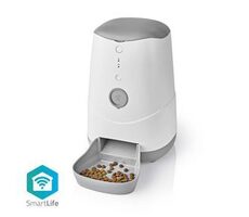 Nedis SmartLife Dávkovač krmiv pro domácí zvířata / Automatické krmítko pro psy a kočky / Wi-Fi / 3.7 l / Android & iOS