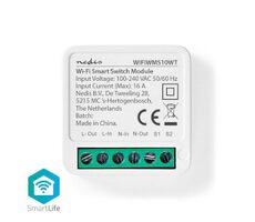 Nedis SmartLife Spínač / Wi-Fi / 3680 W / Připojení terminálu / Aplikace ke stažení pro: Android & iOS