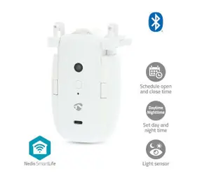 Nedis Záclonový robot bílá / USB / SmartLife / 4000 mAh / Bluetooth