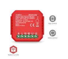 Nedis SmartLife Spínač / Zigbee 3.0 / 2.5 W / Připojení terminálu / Aplikace ke stažení pro: Android & iOS