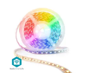 Nedis LED Pásek SmartLife / Wi-Fi / RGB / SMD / 5.00 m / IP21 / 960 lm / Android & iOS