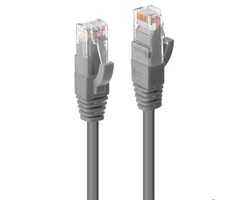 Lindy 45403 šedá / Patch kabel / CAT6 / U/UTP / 2m