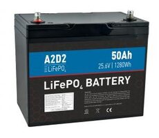 AVACOM LFA2-24V050C10-M8B2 / Baterie LiFePO4 / 25.6V / 50Ah / M8