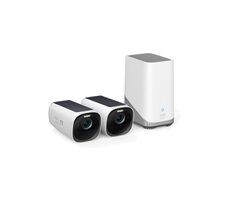 Anker eufyCam 3 S330 2+1 Kit bílá / 2x kamera + jednotka HomeBase 3 / Venkovní IP kamera se solárním nabíjením / 4K