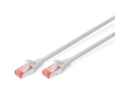 DIGITUS CAT 6 S/FTP Patchkabel, 1m, šedá