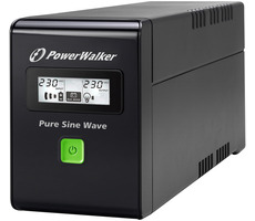 Rozbaleno - PowerWalker VI 600 SW / záložní zdroj UPS / 600 VA / 360 W / 3x IEC 13 / RJ11 / RJ45 / USB / rozbaleno
