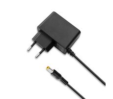 Rozbaleno - Qoltec 51021 Napájecí zdroj + síťový kabel 5W 1.4m černá / 5V / 1A / 5.5x2.5 / rozbaleno