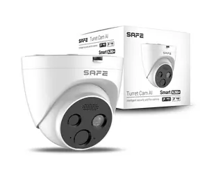 SAFE Turret Cam AI bílá / Dvou­senzorová IP termokamera s AI: detekce plamene a teploty