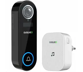 Rozbaleno - EVOLVEO Ringo DB2 / Bezdrátový videozvonek / Kamera 130° / Wi-Fi / microSD / Noční vidění / IP65 / rozbaleno