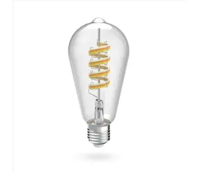 Hama SMART WiFi LED žárovka / Matter / E27 / ST64 Filament / RGBW / stmívatelná / aplikace