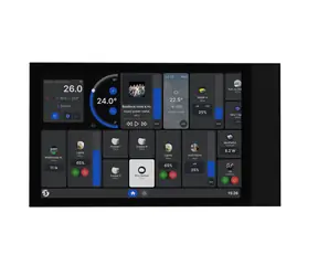 Shelly Wall Display XL černá / dotykový nástěnný panel s relé 5A / WiFi / Bluetooth