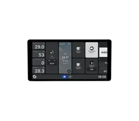 Shelly Wall Display X2i stříbrná / dotykový nástěnný panel s relé / WiFi / Bluetooth