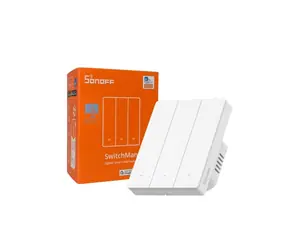 SONOFF ZBM5 SwitchMan Zigbee inteligentní nástěnný vypínač / 3-tlačítka / 80 mm / bílá