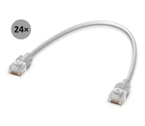 Ubiquiti UniFi Etherlighting Patch kabel 15cm 24-pack / RJ45 / Cat6 / 2.5GbE / 24ks