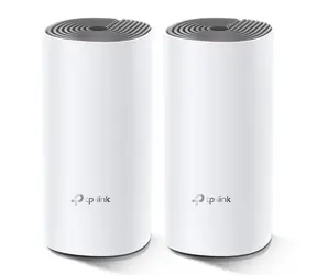 Rozbaleno - TP-Link Deco E4 (2-pack) / WiFi systém MESH AC1200 / Dual-band / 2.4GHz - 300Mbps / 5GHz - 867Mbps / 2x LAN / rozbaleno
