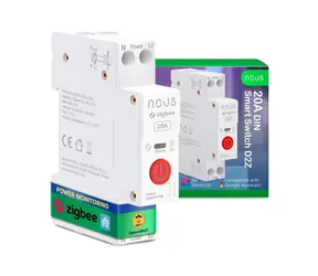 Nous D2Z Zigbee DIN Smart Spínací Modul 20A / 1 kanál / s měřením spotřeby