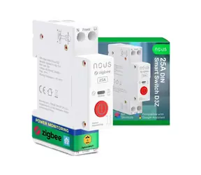 Nous D3Z Zigbee DIN Smart Spínací Modul 25A / 1 kanál / s měřením spotřeby