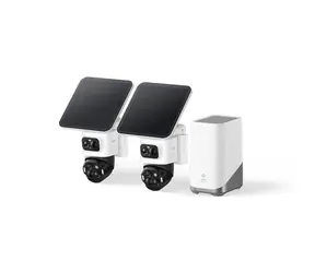 Anker eufy S4 bílá / HomeBase 3 + 2x IP kamera se solárním nabíjením / 360° / microSD / Wi-Fi / 4k