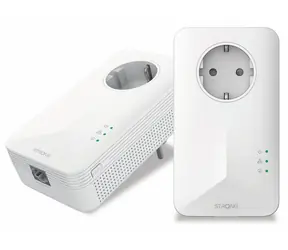 STRONG Powerline 1000 DUO EU V2 / Sada 2ks Powerline adaptérů / HomePlug AV/AV2 / 1000Mbps / 1x GLAN / dosah až 300m