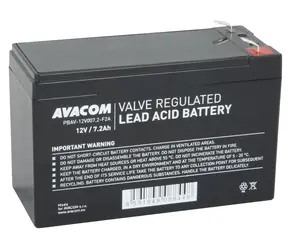 Rozbaleno - AVACOM PBAV-12V0072-F2A / Baterie pro UPS / 12V / 7.2Ah / F2  / rozbaleno