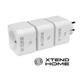 Xtend Home ZA101M set 3ks / Chytrá zásuvka / měření příkonu / správné spínání fáze / Tuya