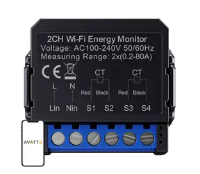 Avatto WPM16-2 Chytrý obousměrný elektroměr WiFi