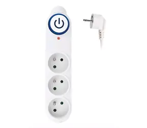 Rozbaleno - Solight PO39 přepěťová ochrana bílá / 3 zásuvky / 1.5m / rozbaleno