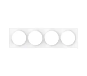 FIBARO Walli Quadruple Cover Plate FG-Wx-PP-0009 / Čtyřrámeček pro vypínače Walli bílá